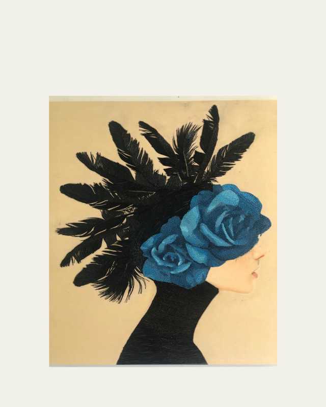 "Lady Peacock" Oil on Canvas by Rachel Daly